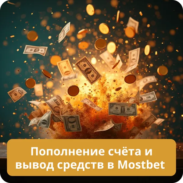 Пополнение счёта и вывод средств в Mostbet